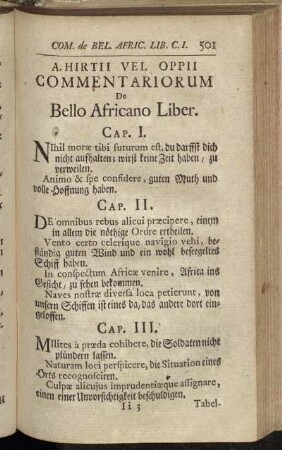 Commentariorum De Bello Africano Liber.