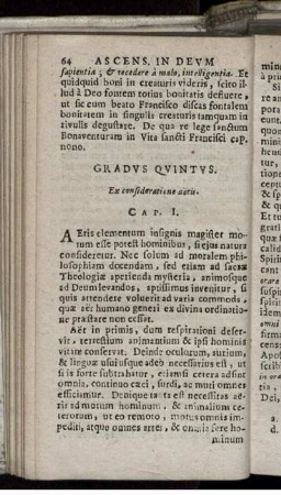 Gradus Quintus. Ex consideratione aeris.