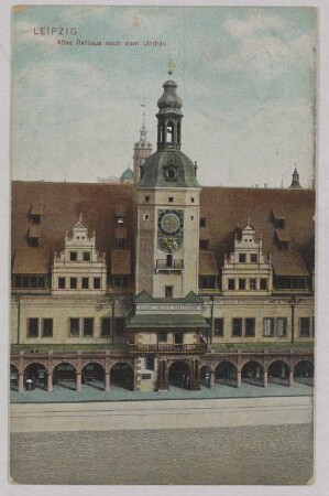 Leipzig. Altes Rathaus nach dem Umbau