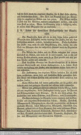 §. 8. Ueber die chemischen Bestandtheile der Runkelrübe