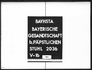 Gebhard, Franz Xaver, Ehedispens