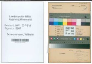 Entnazifizierung Wilhelm Scheunemann , geb. 28.03.1898 (Arbeiter)