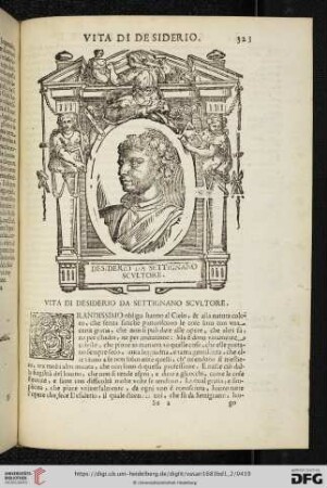 Vita di Desiderio da Settignano Scultore