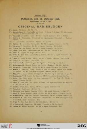 Original-Radierungen (Nr. 275-319)