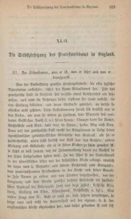 623-642 Die Selbstzersetzung des Protestantismus in England