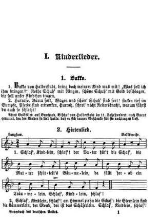 I. Kinderlieder