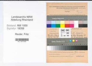 Entnazifizierung Fritz Reuter, geb. 30.10.1908 (Studienrat)
