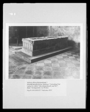 Sarkophag Graf Lothar II. (+964)