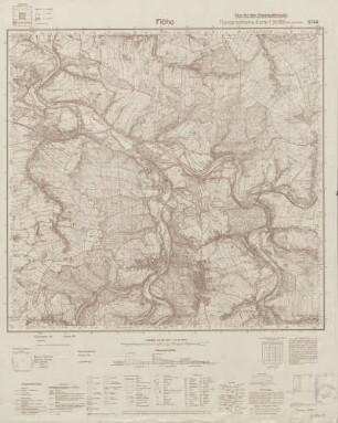 5144 Flöha, Topographische Karte 1:25000 (4cm - Karte)