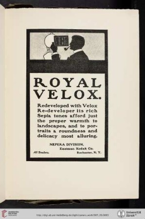 Nepera Division, Eastman Kodak Co. [Royal Velox Paper]