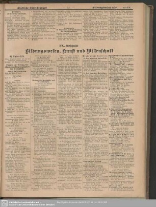 IX. Abschnitt. Bildungswesen, Kunst und Wissenschaft