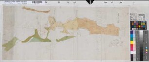 Oesterweg (Versmold) Teilung der Kiwitsheide, Oesterweger Anteil Entwurf um 1780 o.M. 36 x 86 kol. Zeichnung (Reinhold) Spez.Verz. Markenkarten X Nr. 143