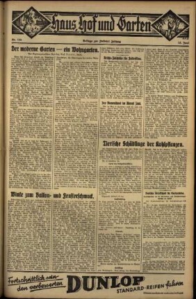 Zweite Ausgabe vom Freitag, den 15. Juni 1934.