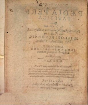 Disp. de paedia peripatetica