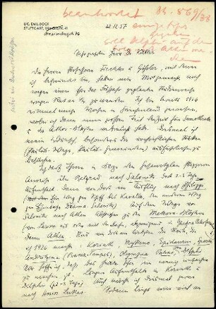 E. Bock an K. Kübler