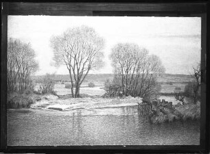 Gemälde Flusslandschaft