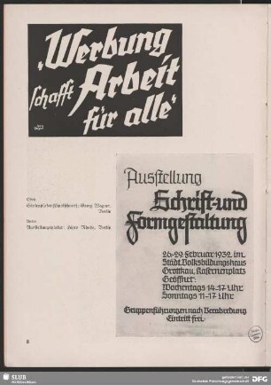 "Werbung schafft Arbeit für alle"