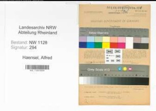 Entnazifizierung Alfred Haensel , geb. 13.09.1911 (Polizist)