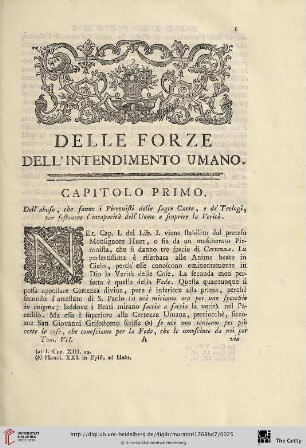 Delle forze dell'intendimento umano o sia il pirronismo confutato
