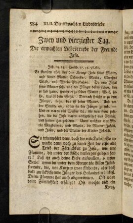 584-595, Es stunden aber bey dem Kreuze Jesu ...
