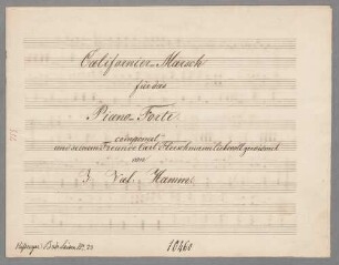 Californier-Marsch, pf - BSB Mus.Schott.Ha 11137-2