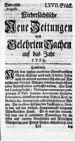 LXVII. Stück.