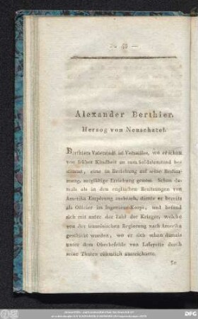 Alexander Berthier. Herzog von Neuschatel.