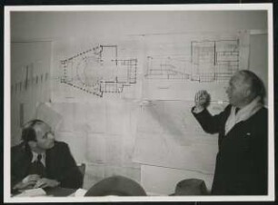 Schauspielhaus, Bochum: Gerhard Graubner bei Baubesprechung