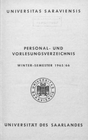 0034: WS 1965/66