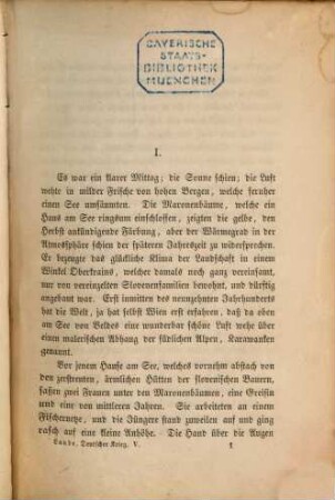 Der deutsche Krieg : historischer Roman in drei Büchern. 2,1, Waldstein ; 1