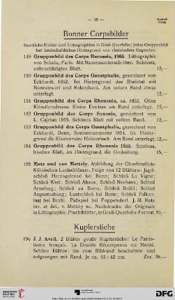 Kupferstiche (Nr. 156-182)