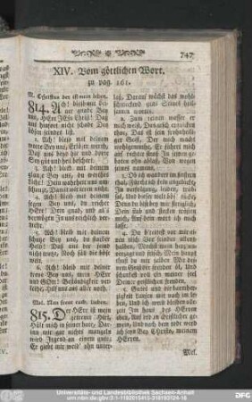 XIV. Vom göttlichen Wort.