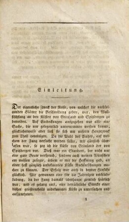 William Scoresby's des Jüngern Tagebuch einer Reise auf den Wallfischfang, verbunden mit Untersuchungen und Entdeckungen an der Ostküste von Grönland, im Sommer 1822