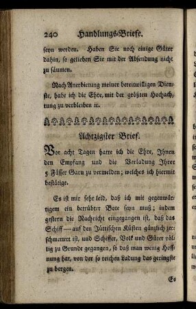 Achtzigster Brief. - Neun und achtzigster Brief.