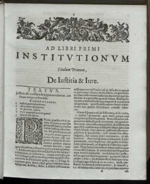 Titulum Primum. - Ad Titulum V.