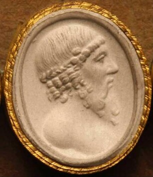 Profilbild des Plato (Daktyliothek, Das Alterthum nach Lippert und Visconti)