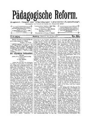 Die allgemeine Volksschule : (Schluß)