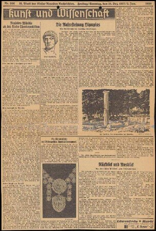 Zeitungsausschnitt; Kieler Neueste Nachrichten Nr. 306