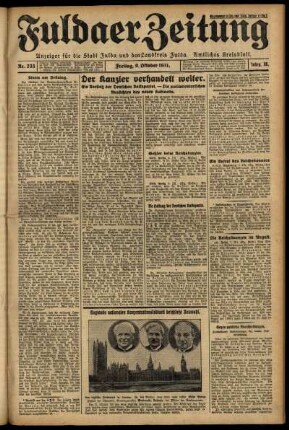Ausgabe vom Freitag, den 09. Oktober 1931.