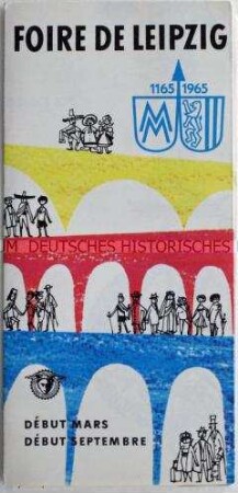 Informationsschrift des Messeamtes zur Jubiläumsmesse "800 Jahre Leipziger Messe" (französisch)