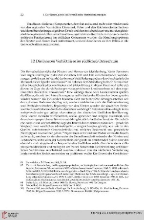 I.2 Die inneren Verhältnisse im südlichen Ostseeraum