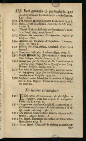 327-354, De Ritibus Ecclesiasticis