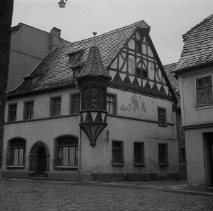 Weimar. Fachwerkhaus mit Erker