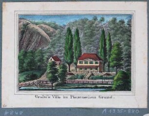 Die Villa Grassi im Plauenschen Grund bei Dresden