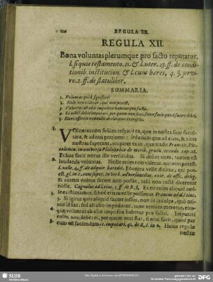 Regula XII. Bona voluntas plerumque pro facto reputatur