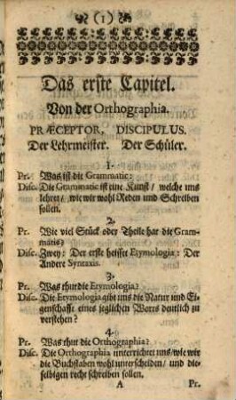 Compendium Grammaticæ Latinæ Quæstionibus & Responsionibus Germanicis In usum Classum Inferiorum Gymnasii, quod Francofurti et Mœnum est