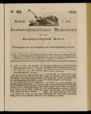 No 23. 7. Juni. 1834