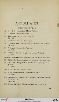 Antiquitäten (Nr. 222-870)