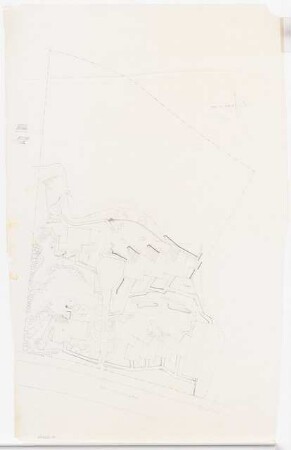 Grünflächen an der Wohnanlage des SFB Am Rupenhorn 4, Berlin-Westend: Lageplan mit Gartenplan