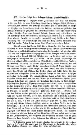 IV. Ueberblick der bäuerlichen Verhältnisse.